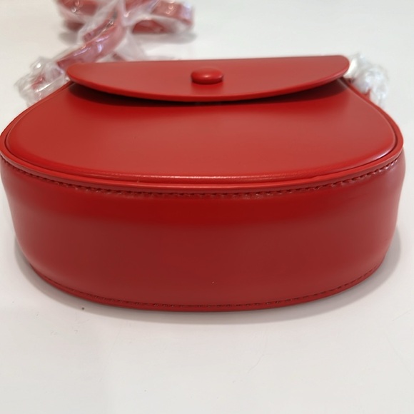 NWT Cider Classic Mini, Red, Crossbody, Faux Leather, Adjust Strap, Bag, Purse - Picture 13 of 16